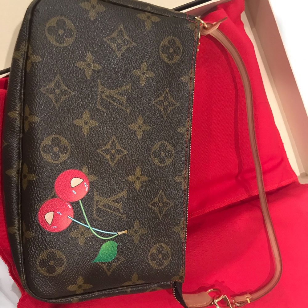 Louis Vuitton Monogram Cerises Pouchette Cherry